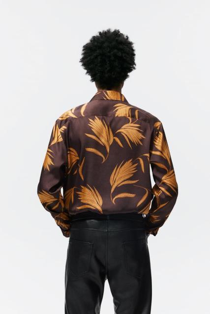 ☆ZARA ザラ フラワー プリント シャツ 柄シャツ アロハシャツ 葉っぱ柄/メンズ/S☆新品☆新作モデル < ブランド ☆ZARA ザラ フラワー プリント シャツ 柄シャツ アロハシャツ 葉っぱ柄/メンズ/S☆新品☆新作モデル < ブランドの