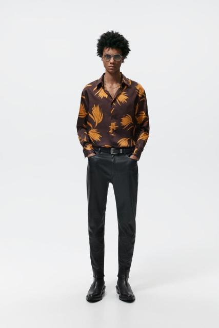 ☆ZARA ザラ フラワー プリント シャツ 柄シャツ アロハシャツ 葉っぱ柄/メンズ/S☆新品☆新作モデル < ブランド ☆ZARA ザラ フラワー プリント シャツ 柄シャツ アロハシャツ 葉っぱ柄/メンズ/S☆新品☆新作モデル < ブランドの