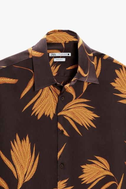 ☆ZARA ザラ フラワー プリント シャツ 柄シャツ アロハシャツ 葉っぱ柄/メンズ/S☆新品☆新作モデル < ブランド ☆ZARA ザラ フラワー プリント シャツ 柄シャツ アロハシャツ 葉っぱ柄/メンズ/S☆新品☆新作モデル < ブランドの