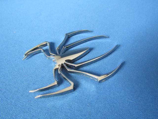 ●珍品 蜘蛛 クモ スパイダー!クロームメッキ仕様 軽量 ABS製 エンブレム新品 < 自動車/バイク ●珍品 蜘蛛 クモ スパイダー!クロームメッキ仕様 軽量 ABS製 エンブレム新品 < 自動車/バイク