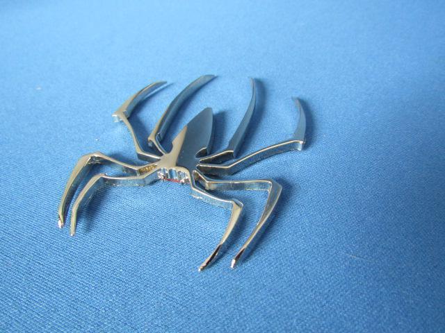 ●珍品 蜘蛛 クモ スパイダー!クロームメッキ仕様 軽量 ABS製 エンブレム新品 < 自動車/バイク ●珍品 蜘蛛 クモ スパイダー!クロームメッキ仕様 軽量 ABS製 エンブレム新品 < 自動車/バイク