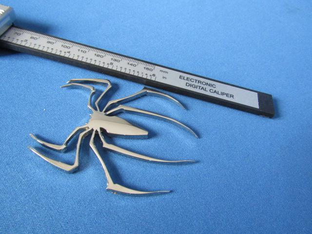 ●珍品 蜘蛛 クモ スパイダー!クロームメッキ仕様 軽量 ABS製 エンブレム新品 < 自動車/バイク ●珍品 蜘蛛 クモ スパイダー!クロームメッキ仕様 軽量 ABS製 エンブレム新品 < 自動車/バイク