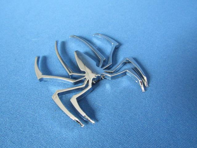 ●珍品 蜘蛛 クモ スパイダー!クロームメッキ仕様 軽量 ABS製 エンブレム新品 < 自動車/バイク ●珍品 蜘蛛 クモ スパイダー!クロームメッキ仕様 軽量 ABS製 エンブレム新品 < 自動車/バイク