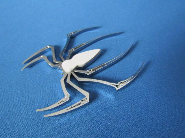 ●珍品 蜘蛛 クモ スパイダー!クロームメッキ仕様 軽量 ABS製 エンブレム新品 < 自動車/バイク ●珍品 蜘蛛 クモ スパイダー!クロームメッキ仕様 軽量 ABS製 エンブレム新品 < 自動車/バイク