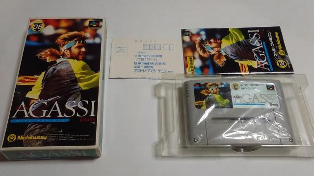 SFC/【何箱でも送料600円!!】アンドレ・アガシ テニス≪匿名配送≫〈メンテ済み〉【箱・説明書付き】★電池OK★↓ご落札価格↓ < ゲーム本体/ソフト  SFC/【何箱でも送料600円!!】アンドレ・アガシ テニス≪匿名配送≫〈メンテ済み〉【箱・説明書付き】★電池OK★↓ご落札価格↓  < ゲーム本体/ソフトの