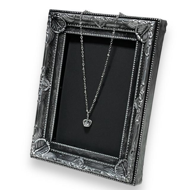 【新品】ジルコニア入☆立体クラウンプチネックレス < 女性アクセサリー/時計  【新品】ジルコニア入☆立体クラウンプチネックレス < 女性アクセサリー/時計の