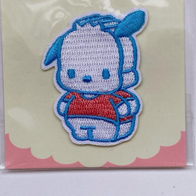 サンリオ ポチャッコ はぴだんぶい 刺繍 ワッペン アイロン接着 ハンドメイド N2m < おもちゃ  サンリオ ポチャッコ はぴだんぶい 刺繍 ワッペン アイロン接着 ハンドメイド N2m < おもちゃの