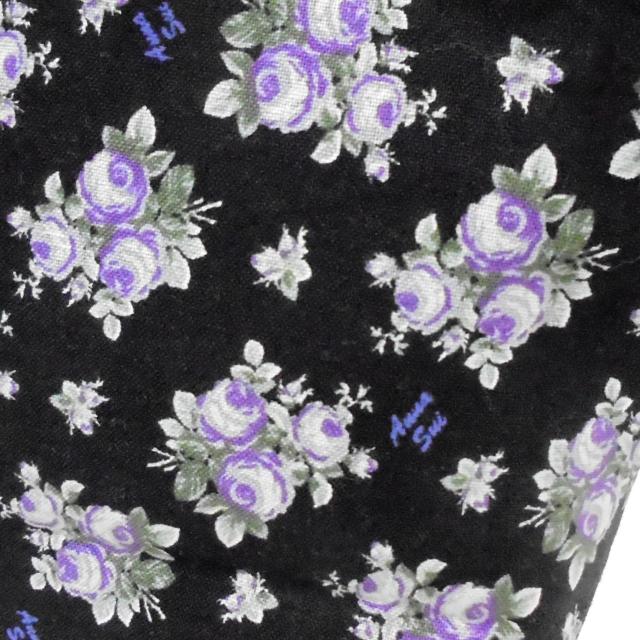 【21p幅】◆ANNA SUI◆アナスイ◆紫薔薇×黒地◆ファスナーポーチ < 女性ファッション 【21p幅】◆ANNA SUI◆アナスイ◆紫薔薇×黒地◆ファスナーポーチ < 女性ファッションの
