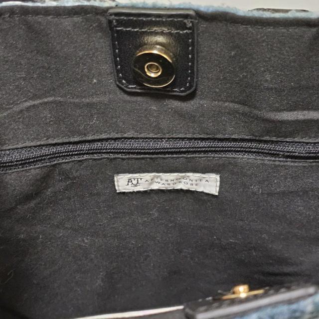 AFTERNOONTEA 青系チェック柄トートバッグ < 女性ファッション AFTERNOONTEA 青系チェック柄トートバッグ < 女性ファッションの