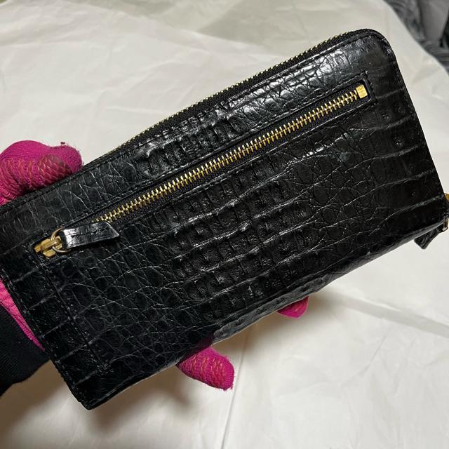 【クロコダイル】【エキゾチックレザー】 ラウンドファスナー / 長財布 / 黒 < 女性ファッション 【クロコダイル】【エキゾチックレザー】 ラウンドファスナー / 長財布 / 黒 < 女性ファッションの