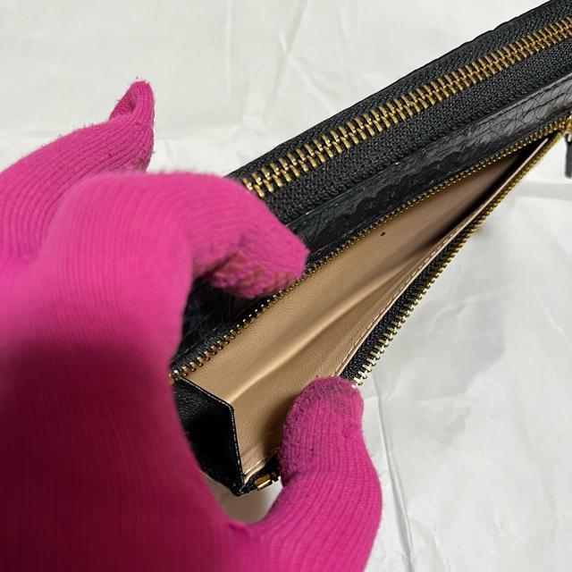 【クロコダイル】【エキゾチックレザー】 ラウンドファスナー / 長財布 / 黒 < 女性ファッション 【クロコダイル】【エキゾチックレザー】 ラウンドファスナー / 長財布 / 黒 < 女性ファッションの