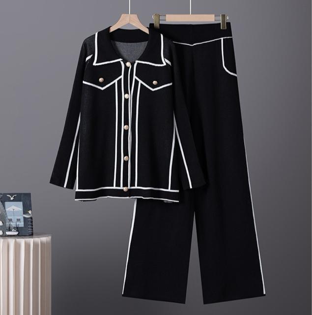 セットアップ ニット セーター ガウチョパンツ 大きいサイズ < 女性ファッション セットアップ ニット セーター ガウチョパンツ 大きいサイズ < 女性ファッションの