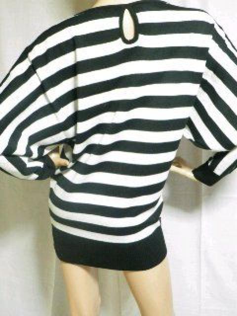 【CECIL McBEE/セシルマクビー】ボーダー柄ラメ入★ドルマンニットワンピ < ブランド 【CECIL McBEE/セシルマクビー】ボーダー柄ラメ入★ドルマンニットワンピ < ブランドの