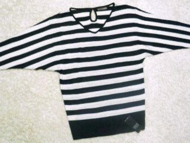 【CECIL McBEE/セシルマクビー】ボーダー柄ラメ入★ドルマンニットワンピ < ブランド 【CECIL McBEE/セシルマクビー】ボーダー柄ラメ入★ドルマンニットワンピ < ブランドの