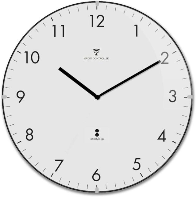 電波掛け時計 掛時計 【白盤/ブラックインデックス】 < インテリア/ライフ  電波掛け時計 掛時計 【白盤/ブラックインデックス】  < インテリア/ライフの