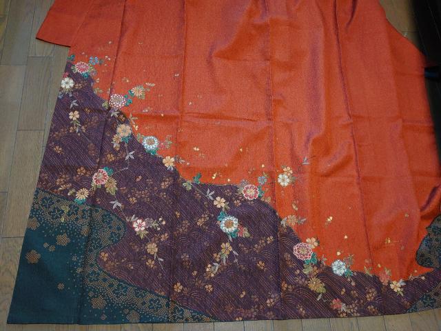 §USED、訪問着、金彩、立波草花文 < 女性ファッション  §USED、訪問着、金彩、立波草花文 < 女性ファッションの