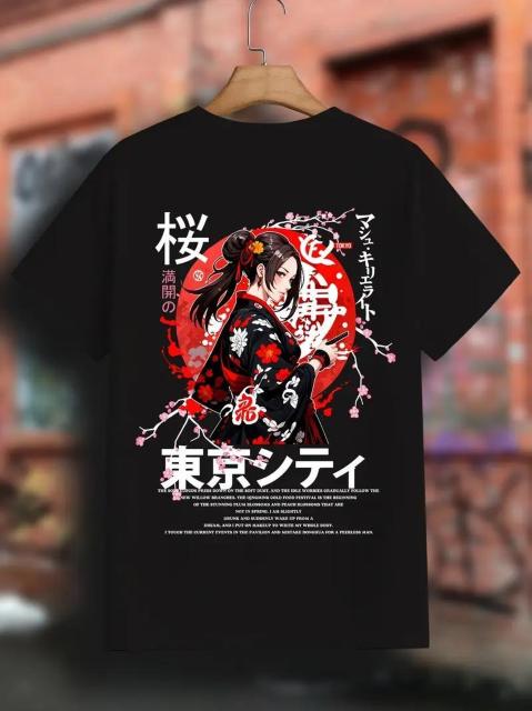 超お買い得1190円★メンズ アニメ ガールズとサクラ パターン Tシャツ USAサイズS(日本サイズL相当) < 男性ファッション  超お買い得1190円★メンズ アニメ ガールズとサクラ パターン Tシャツ USAサイズS(日本サイズL相当)  < 男性ファッションの