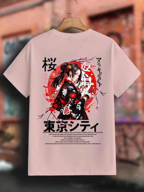 超お買い得1190円★メンズ アニメ ガールズとサクラ パターン Tシャツ USAサイズS(日本サイズL相当) < 男性ファッション  超お買い得1190円★メンズ アニメ ガールズとサクラ パターン Tシャツ USAサイズS(日本サイズL相当) < 男性ファッションの