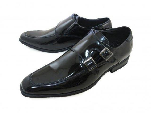 1円~C506新品LASSU&FRISSダブルモンクストラップ/Uチップ24.5a艶黒♂ < 男性ファッション 1円~C506新品LASSU&FRISSダブルモンクストラップ/Uチップ24.5a艶黒♂ < 男性ファッションの