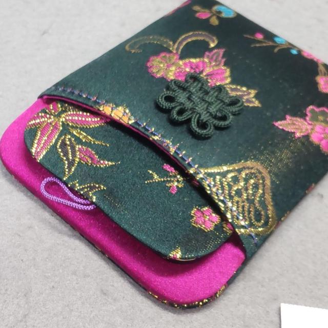 ちりめん ミニミラー ケース付き グリーン 手鏡 < 女性ファッション ちりめん ミニミラー ケース付き グリーン 手鏡 < 女性ファッションの