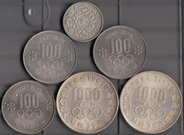 東京五輪千円銀貨2枚+札幌冬季五輪百円硬貨3枚+鳳凰百円銀貨1枚。計6枚売り。 < ホビー 東京五輪千円銀貨2枚+札幌冬季五輪百円硬貨3枚+鳳凰百円銀貨1枚。計6枚売り。 < ホビーの
