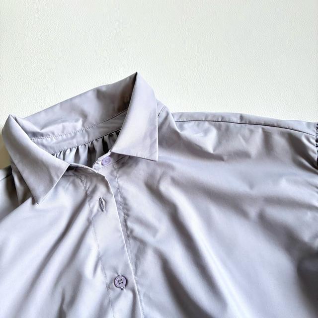 ◆美品◆セレクトショップ購入◆ボリューム袖ドロストシャツジャケット◆ライトグレー < 女性ファッション ◆美品◆セレクトショップ購入◆ボリューム袖ドロストシャツジャケット◆ライトグレー < 女性ファッションの