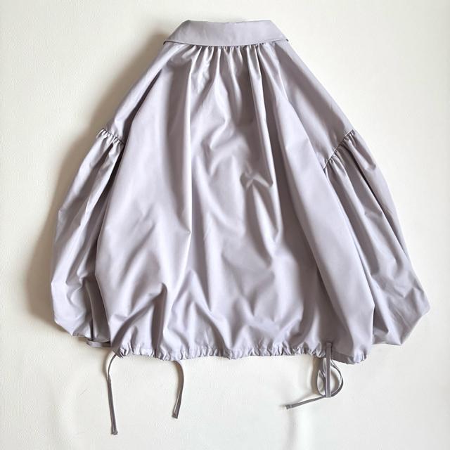 ◆美品◆セレクトショップ購入◆ボリューム袖ドロストシャツジャケット◆ライトグレー < 女性ファッション ◆美品◆セレクトショップ購入◆ボリューム袖ドロストシャツジャケット◆ライトグレー < 女性ファッションの