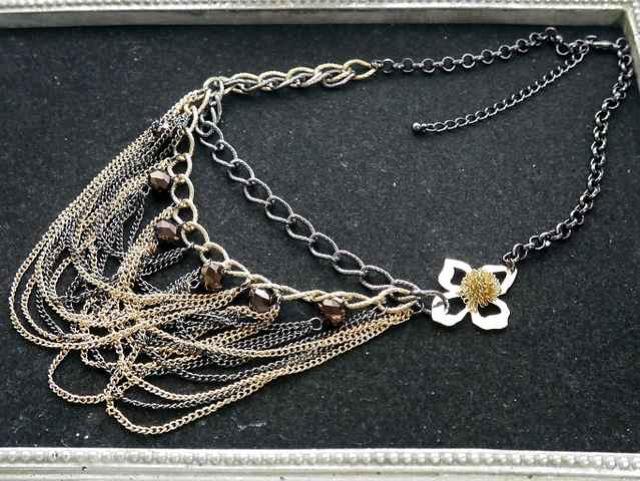 新品 アンティーク調花チェーンドレスネックレス < 女性アクセサリー/時計  新品 アンティーク調花チェーンドレスネックレス  < 女性アクセサリー/時計の