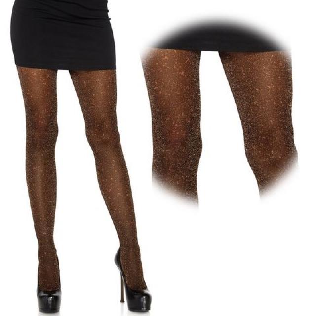 LEGAVENUE キラキラメタリックストッキング カプチーノ/黒 < 女性ファッション  LEGAVENUE キラキラメタリックストッキング カプチーノ/黒  < 女性ファッションの