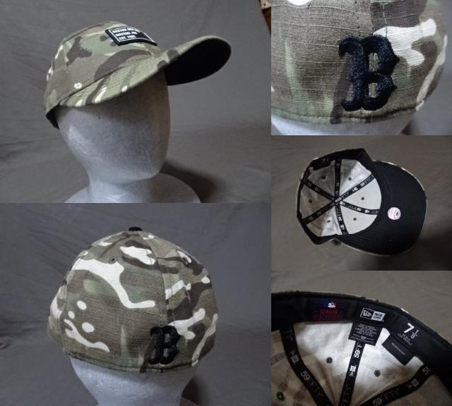 NEWERA 9TWENTY MLB B.レッドソックス迷彩CAP 7 1/8 < 男性ファッション  NEWERA 9TWENTY MLB B.レッドソックス迷彩CAP 7 1/8 < 男性ファッションの