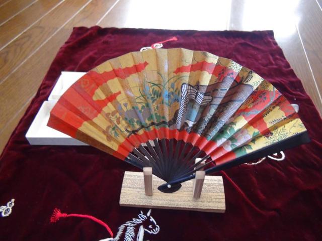 扇子飾り竹台セット! < インテリア/ライフ 扇子飾り竹台セット! < インテリア/ライフの