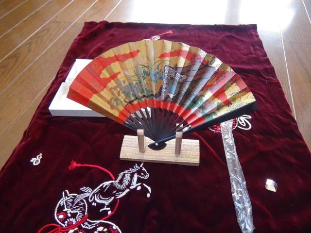 扇子飾り竹台セット! < インテリア/ライフ 扇子飾り竹台セット! < インテリア/ライフの