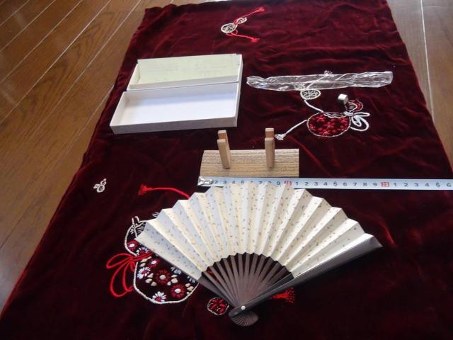 扇子飾り竹台セット! < インテリア/ライフ 扇子飾り竹台セット! < インテリア/ライフの