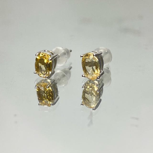 《ピアス》宝石質 天然石シトリン 両耳用ピアス < 女性アクセサリー/時計  《ピアス》宝石質 天然石シトリン 両耳用ピアス  < 女性アクセサリー/時計の