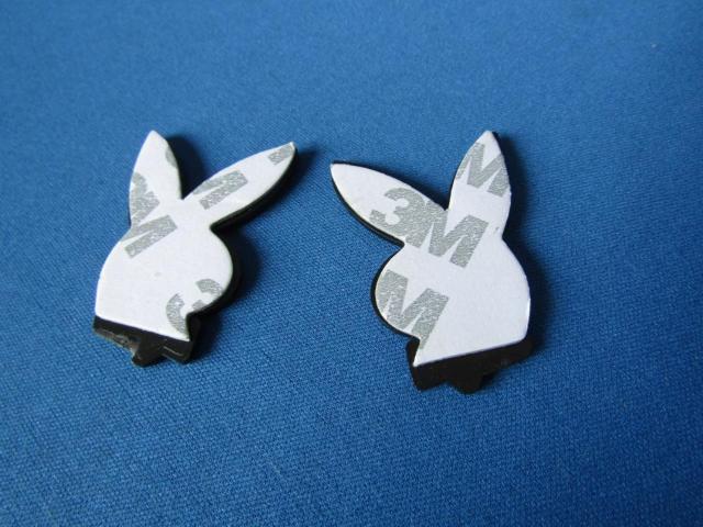 ●PLAY BOY プレイボーイ 左右SET 凹凸仕様 CH/BLACK ABS製クロームエンブレム < 自動車/バイク ●PLAY BOY プレイボーイ 左右SET 凹凸仕様 CH/BLACK ABS製クロームエンブレム < 自動車/バイク