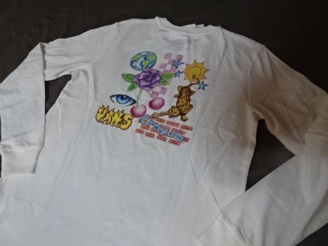 バンズx クレヨラ【Crayola】 バックプリント有 ロングスリーブTシャツUS XS < 女性ファッション  バンズx クレヨラ【Crayola】 バックプリント有 ロングスリーブTシャツUS XS < 女性ファッションの