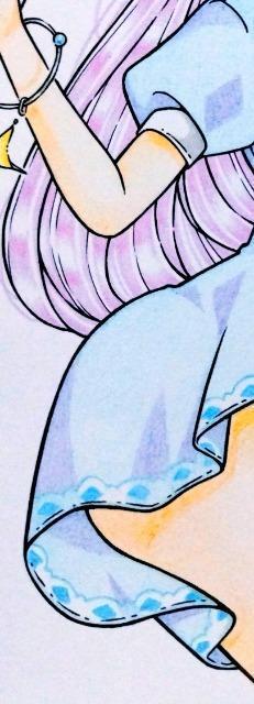 自作イラスト/B6/オリジナル/ひよことワンピースの女の子 < アニメ/コミック/キャラクター  自作イラスト/B6/オリジナル/ひよことワンピースの女の子 < アニメ/コミック/キャラクターの