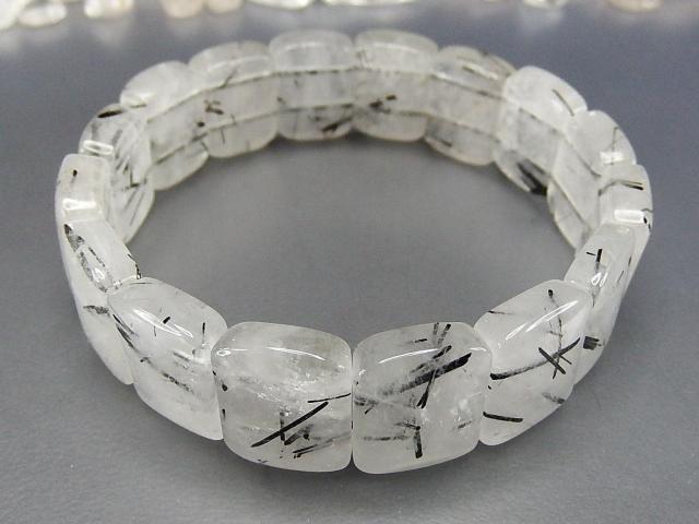 ブラックルチルクォーツミルキー天然石バングルブレスレット縦16mm強 < 女性アクセサリー/時計 ブラックルチルクォーツミルキー天然石バングルブレスレット縦16mm強 < 女性アクセサリー/時計の