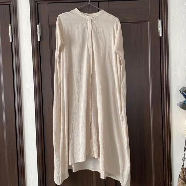 */ロングシャツ/ベージュ/L/* < 女性ファッション  */ロングシャツ/ベージュ/L/*  < 女性ファッションの