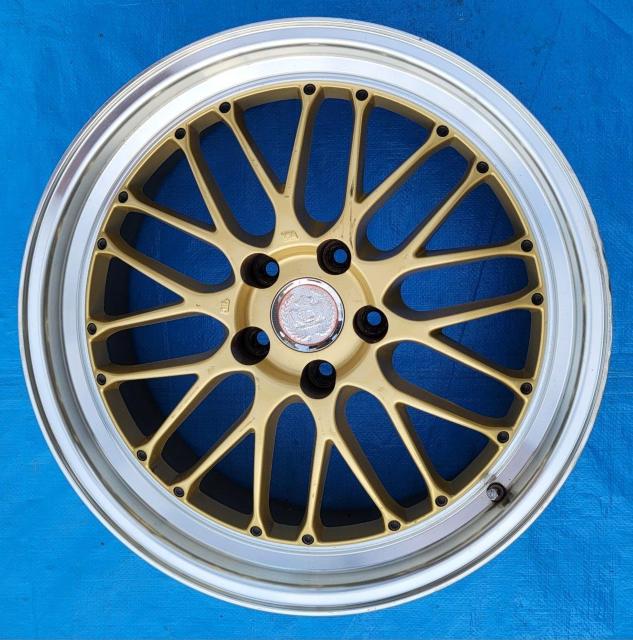 レアマイスター ブルネッロ ゴールド メッシュ 19インチ 5穴 114.3 8J 43 ホイールのみ1本 レクサスGS クラウン < 自動車/バイク レアマイスター ブルネッロ ゴールド メッシュ 19インチ 5穴 114.3 8J 43 ホイールのみ1本 レクサスGS クラウン < 自動車/バイク