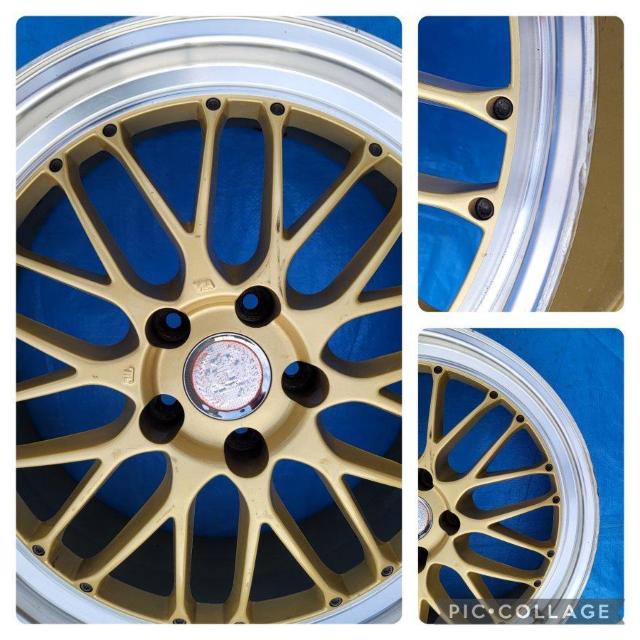 レアマイスター ブルネッロ ゴールド メッシュ 19インチ 5穴 114.3 8J 43 ホイールのみ1本 レクサスGS クラウン < 自動車/バイク レアマイスター ブルネッロ ゴールド メッシュ 19インチ 5穴 114.3 8J 43 ホイールのみ1本 レクサスGS クラウン < 自動車/バイク