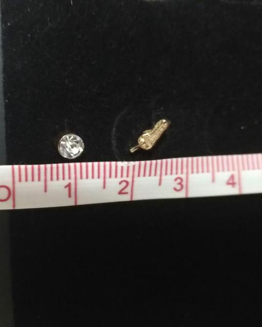 未使用 ピアス2点セット 小さめ クリアストーン 羽 ゴールドピアス < 女性アクセサリー/時計 未使用 ピアス2点セット 小さめ クリアストーン 羽 ゴールドピアス < 女性アクセサリー/時計の