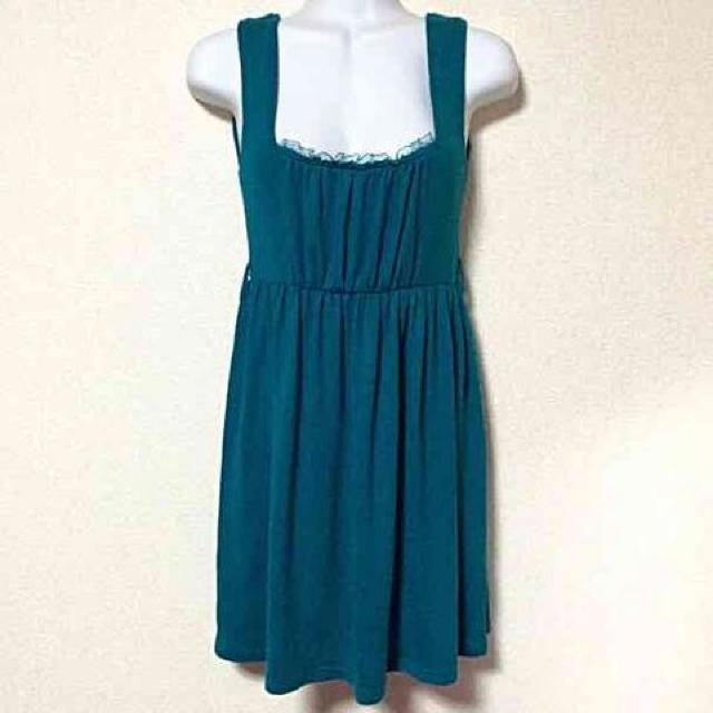 【新品/MariaLuiza】胸元オーガンジーフリルニットソーワンピ < 女性ファッション  【新品/MariaLuiza】胸元オーガンジーフリルニットソーワンピ < 女性ファッションの