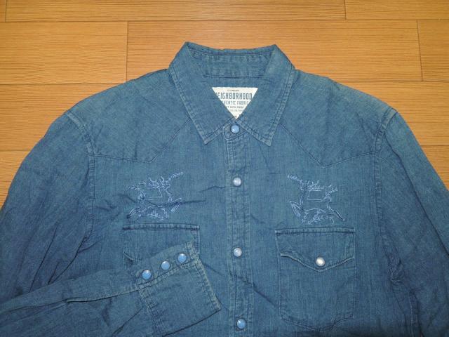NEIGHBORHOODネイバーフッド鹿刺繍デニムシャツMステッチ < ブランド  NEIGHBORHOODネイバーフッド鹿刺繍デニムシャツMステッチ < ブランドの