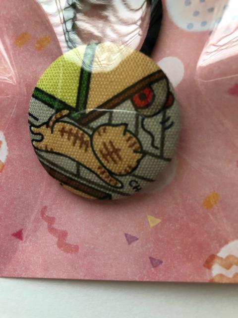 ハンドメイド ヘアゴム 特大 くるみボタン かわいいねこちゃん バッグチャーム プレゼント < 女性ファッション  ハンドメイド ヘアゴム 特大 くるみボタン かわいいねこちゃん バッグチャーム プレゼント < 女性ファッションの