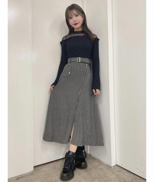 EATME ライダースデザインロングスカート < 女性ファッション  EATME ライダースデザインロングスカート < 女性ファッションの