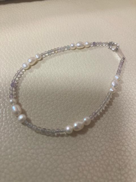 1639.未使用☆ビーズと天然小粒パールのブレスレット < 女性アクセサリー/時計  1639.未使用☆ビーズと天然小粒パールのブレスレット  < 女性アクセサリー/時計の