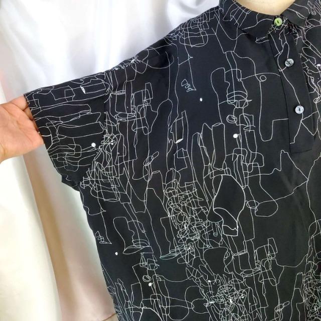 込み★新品★ラ・チャーマー★ゆったり使用!柄ロングブラウス★ < 女性ファッション  込み★新品★ラ・チャーマー★ゆったり使用!柄ロングブラウス★ < 女性ファッションの