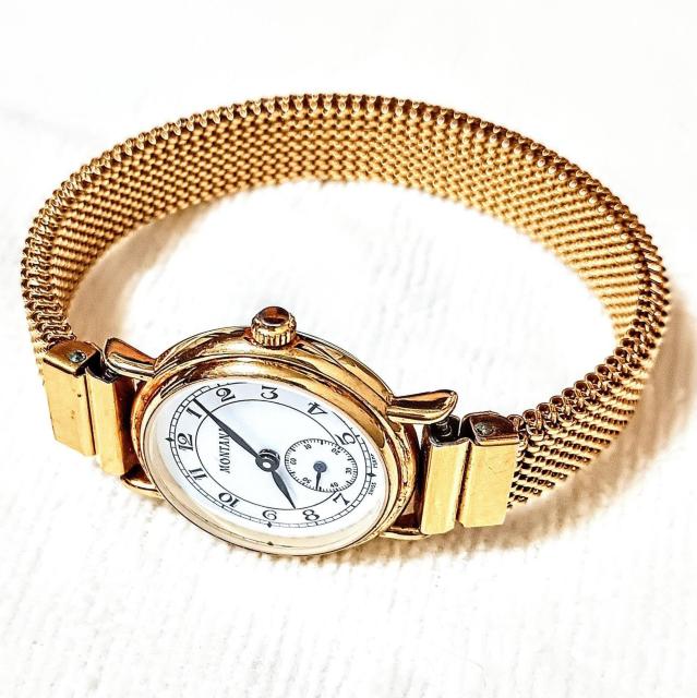 [Xi Montana swiss quartz gold watch 