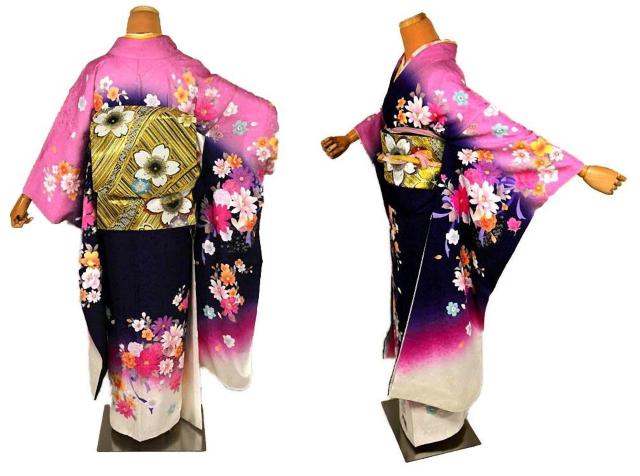 振袖 袋帯 長襦袢セット 中古 送料無料 身丈160cm 裄丈66cm 長さ446cm 最高峰 新品同様 銀通し T3587 < 女性ファッション  振袖 袋帯 長襦袢セット 中古 送料無料 身丈160cm 裄丈66cm 長さ446cm 最高峰 新品同様 銀通し T3587 < 女性ファッションの